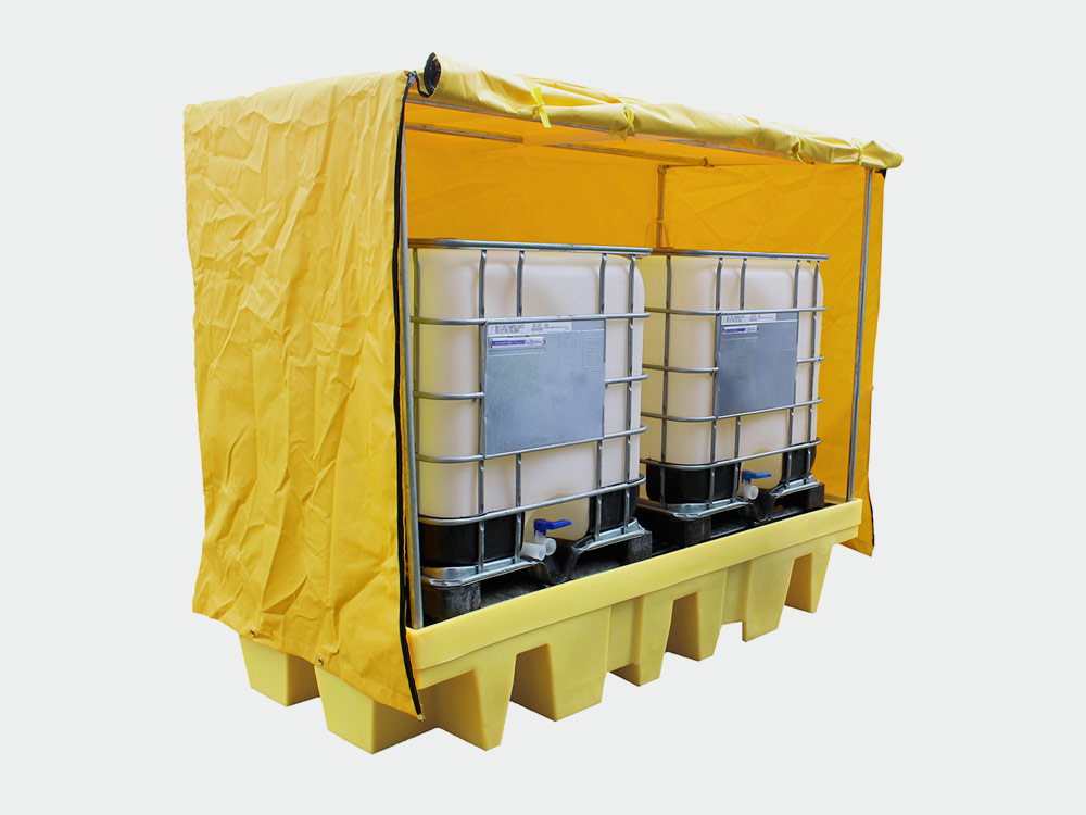 PE Double IBC Soft-top Spill Pallet